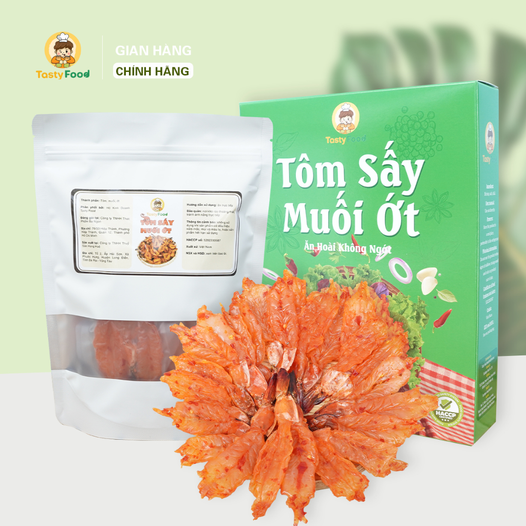 Tôm Sấy Muối Ớt Tasty Food - Túi 200g | Shopee Việt Nam