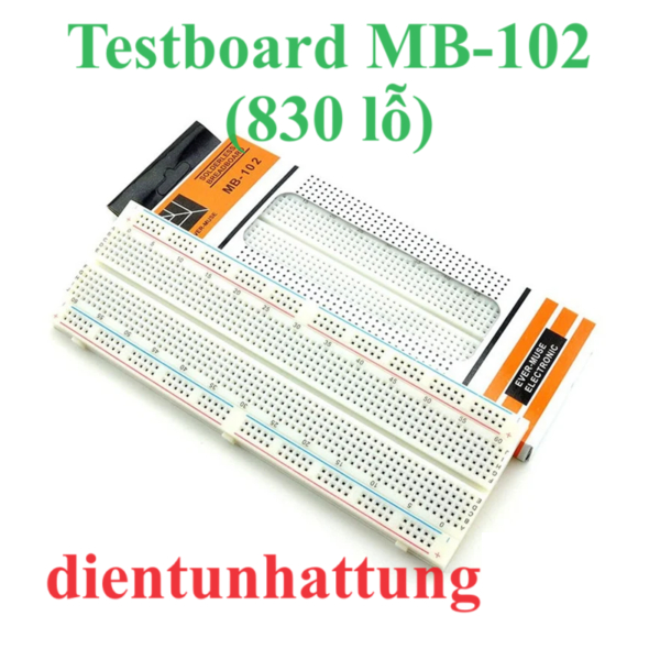 TESTBOARD MB-102 165x55MM 830 LỖ, BREADBOARD TRẮNG | Shopee Việt Nam