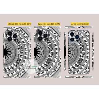 Miếng dán Skin / Ốp Lưng  FULL VIỀN Trống Đồng Dành Cho15 pro max 14 pro max 13 pro max 12 pro max - Fukishop