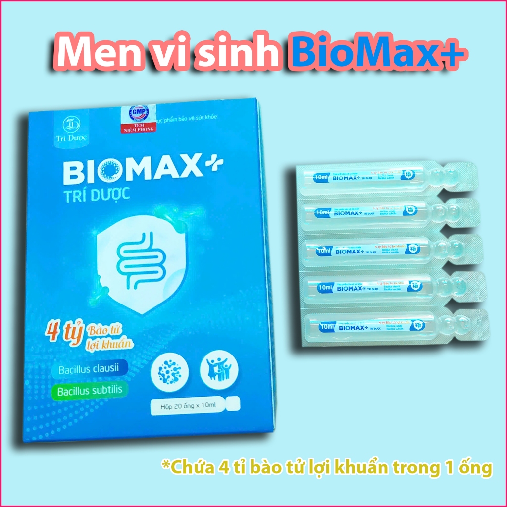 MEN VI SINH BIOMAX CÓ BỐN TỶ BÀO TỬ LỢI KHUẨN HỖ TRỢ GIẢM TRIỆU CHỨNG ...