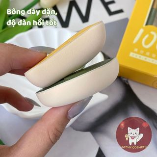 [AMORTALS] Bộ 2 Mút Trang Điểm AMORTALS Size L Dáng Chữ Nhật, Giọt Nước Siêu Mềm Đa Năng Kèm Cọ