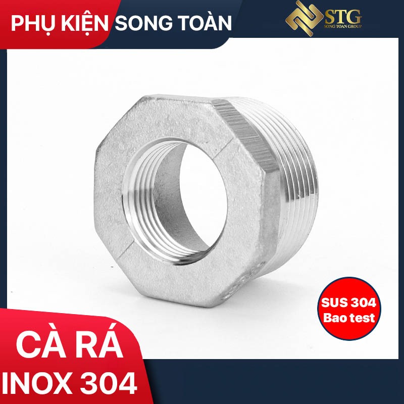 Cà Rá Inox 304 Phi 42 49 60, Đầu Nối Chuyển Ren Trong Ren Ngoài Inox ...