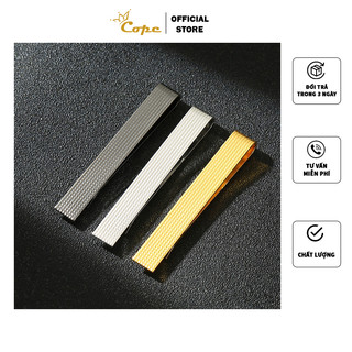 Kẹp cà vạt màu trơn phong cách Hàn Quốc nam giới, kẹp cà vạt mảnh tinh tế cope