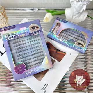 [MLEN DIARY] Mi Giả Cụm MLEN DIARY Dáng Hoa Hướng Dương Mềm Mại Tự Nhiên Tái Sử Dụng