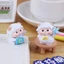 Mô hình cừu làm từ đá nhân tạo mini dễ thương tiểu cảnh, bày bàn làm việc, bàn học, tủ sách, taplo ô tô