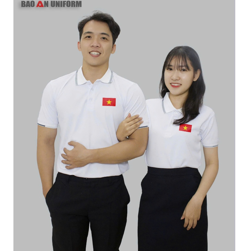 Áo Thun Polo In Cờ Việt Nam Sao Vàng cổ bẻ BASIC vải Bamboo sang trọng, thoáng mát