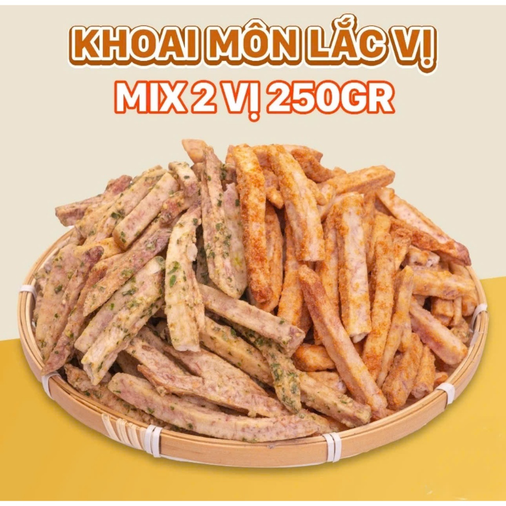 Khoai môn lắc vị thăng hoa (Vị Hành Thơm Nức & Vị Trứng Cua Béo Ngậy &Sấy mộc). MINHNHIHEALTH