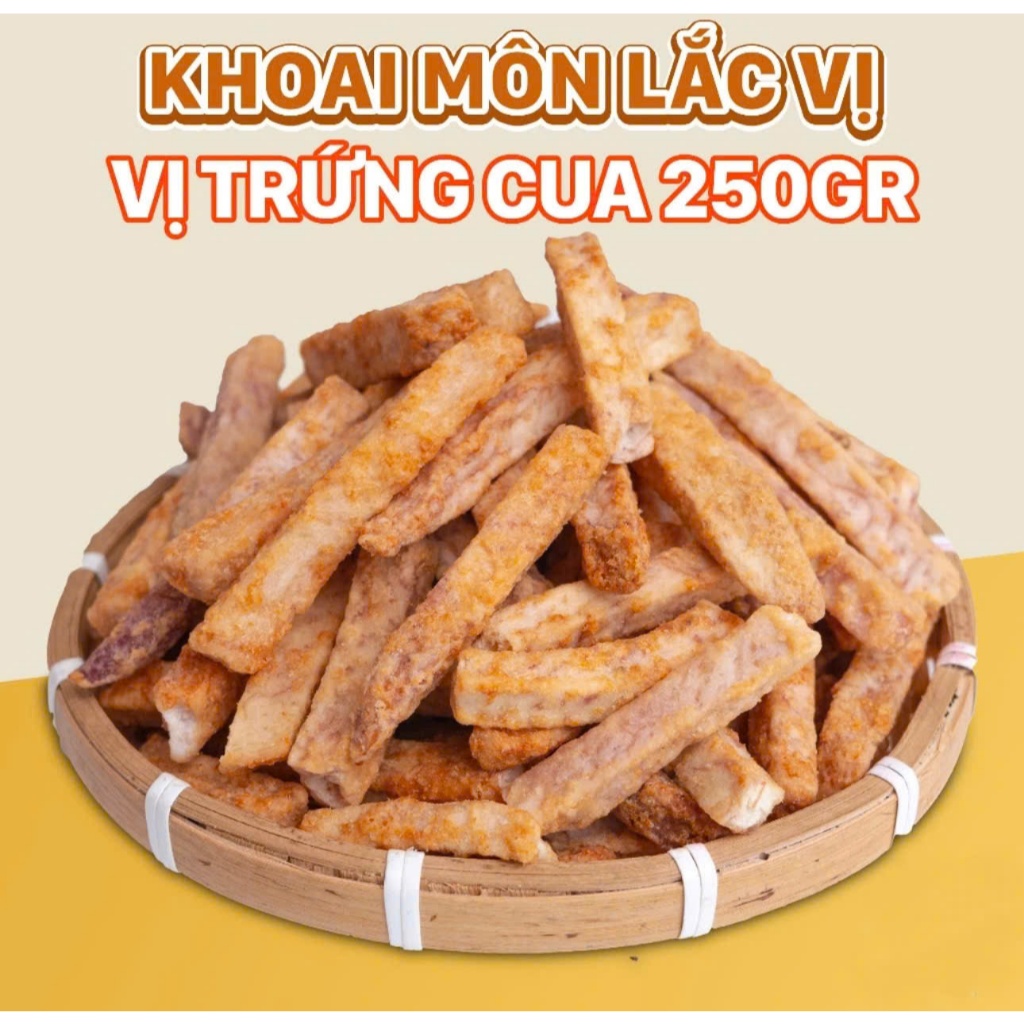 Khoai môn lắc vị thăng hoa (Vị Hành Thơm Nức & Vị Trứng Cua Béo Ngậy &Sấy mộc). MINHNHIHEALTH