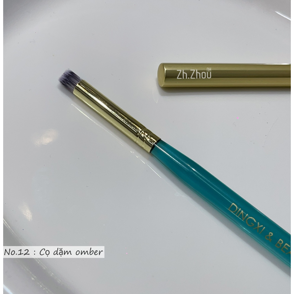 Cọ omber dẹt, cọ omber tròn, cọ quạt, cọ fench đầu móng, cọ nail cao cấp