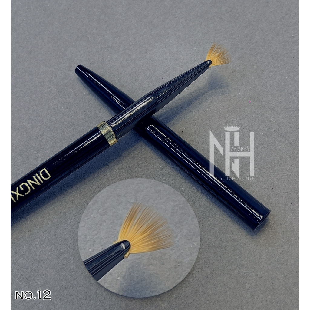 Cọ omber dẹt, cọ omber tròn, cọ quạt, cọ fench đầu móng, cọ nail cao cấp