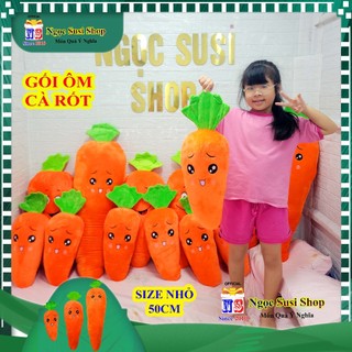 GỐI ÔM CÀ RỐT SIÊU DỄ THƯƠNG ÔM NGỦ RẤT ĐẸP - GẤU BÔNG TRÁI CÀ RỐT