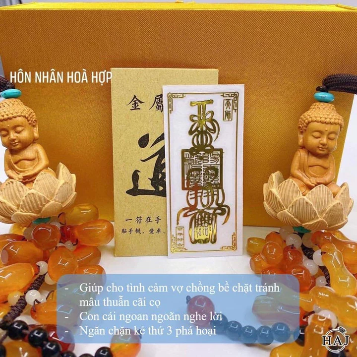Miếng dán điện thoại HÒA HỢP LỨA ĐÔI linh phù tài lộc dán điện thoại lung linh M212