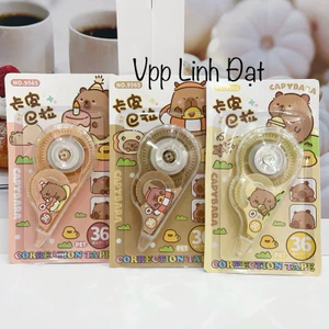 Xoá băng hình Capybara Labubu Baby Three, xoá băng 36 Capybara, băng xoá kéo khô hottrend, BB3, capybara, labubu