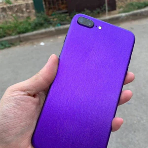 Tấm Dán Skin mặt sau Màu Tím Purple FULL VIỀN Cho 5 6 7 8 6plus 7plus 8plus X XS XR XSMAX 11 PRO MAX 12 PRO MAX