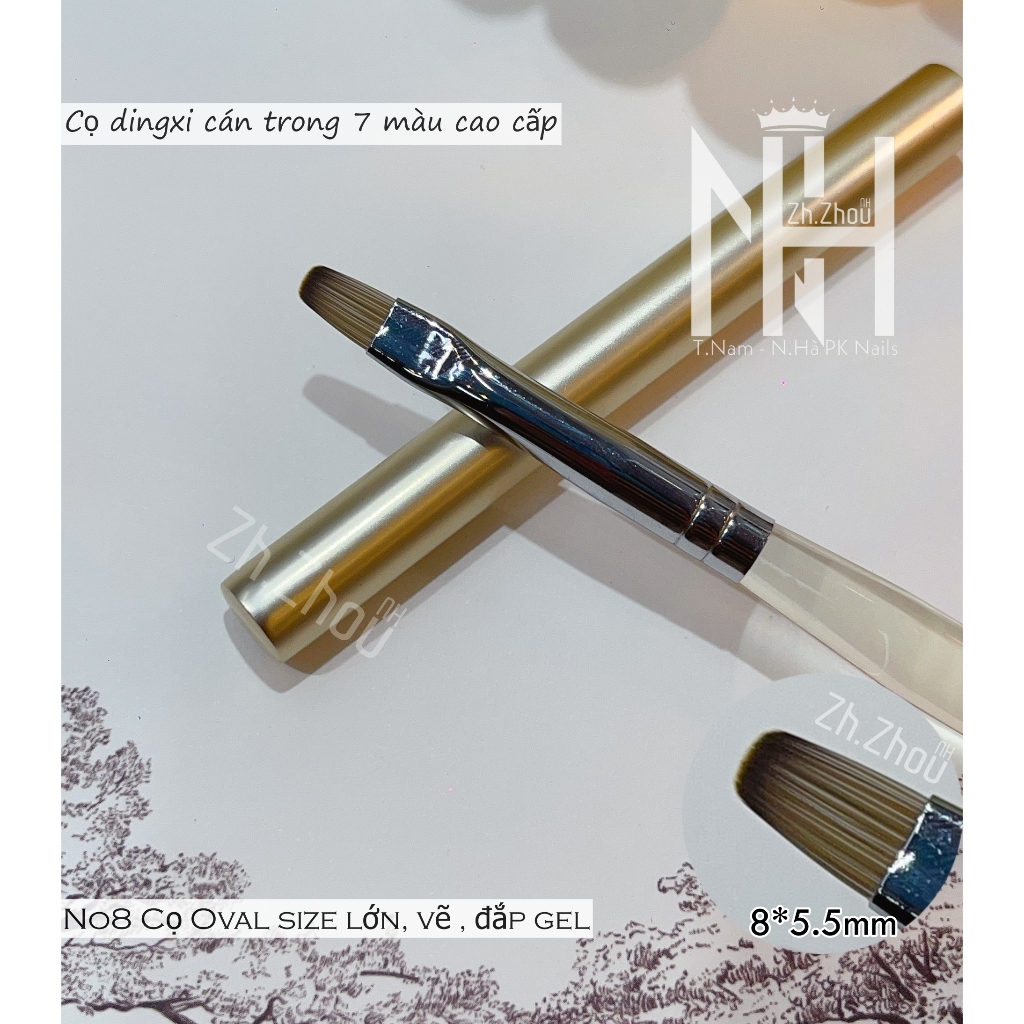 Bút đắp gel , cọ đắp gel cao cấp, cọ đắp gel gôm, cọ 2 đầu, phụ kiện nail