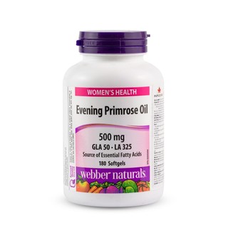 Viên Uống Tinh Dầu Hoa Anh Thảo, Omega-6 Webber Naturals Evening Primrose Oil GLA 50 180 Viên