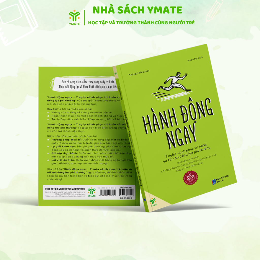 Ảnh Sách Hành Động Ngay - 7 Ngày Chinh Phục Trì Hoãn Và Tái Tạo Động Lực Phi Thường - YMATE 2