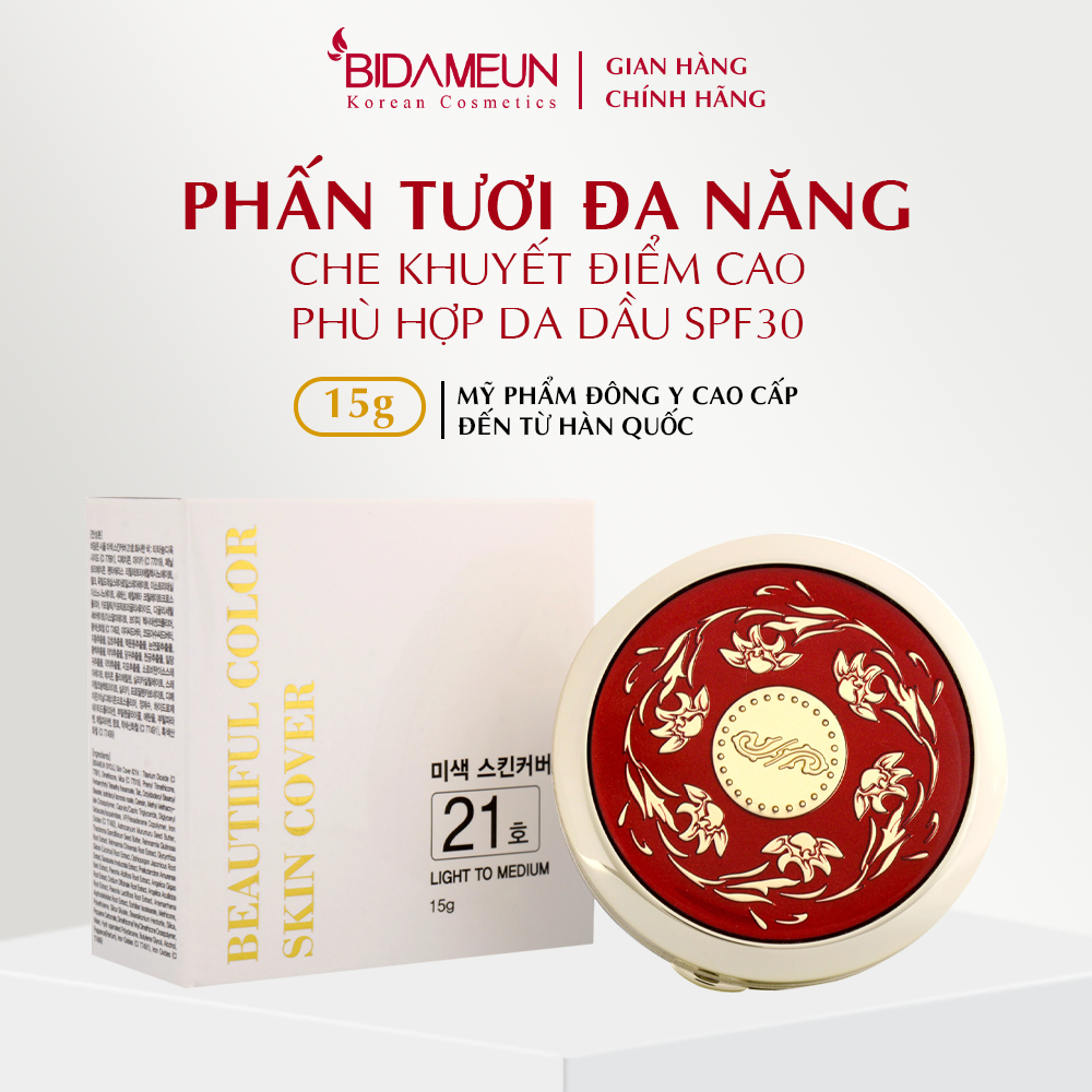 Ảnh Bidameun Siyoul B40 Phấn tươi đa năng che khuyết điểm cao SPF30 15g 1