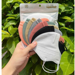 Set 100 chiếc Khẫu Trang 6A Thịnh phát đủ màu dành cho người lớn từ 45 tới 80kg