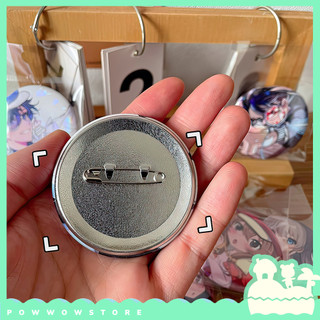 [Sẵn VN] Pin Ghim Huy Hiệu 58mm Chất Liệu Thiếc Không Rỉ Phủ Nhựa Hologram Lấp Lánh Nhân Vật Anime Manga Re:Zero Rem Emi