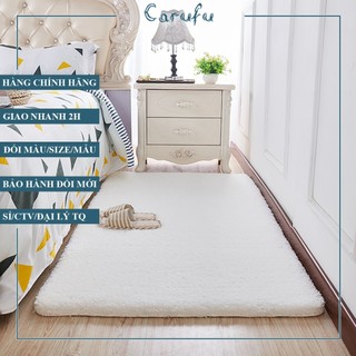 Thảm trải sàn phòng khách lông CỪU cao cấp | 10 Màu | 1m 1m2 1m6 2m | CARUFU