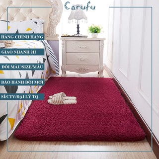 Thảm trải sàn phòng khách lông CỪU cao cấp | 10 Màu | 1m 1m2 1m6 2m | CARUFU
