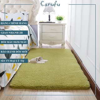 Thảm trải sàn phòng khách lông CỪU cao cấp | 10 Màu | 1m 1m2 1m6 2m | CARUFU