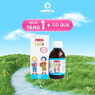 [MUA 1 TẶNG 1 QUÀ] Siro Hỗ Trợ Bổ Sung DHA Vitamin Cho Trẻ - Omega 3 DHA Neo Kids 150ml date 10/25