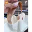 Túi ép quai, túi quai ép màu Trắng Kem - Quai Nâu Cafe đựng thời trang đủ size