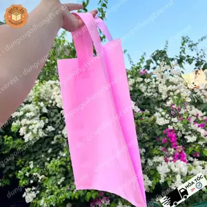 Túi ép quai, túi quai ép màu Hồng Pastel đựng thời trang đủ size