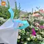 Túi ép quai, túi quai ép màu trắng quai xanh pastel đựng thời trang đủ size