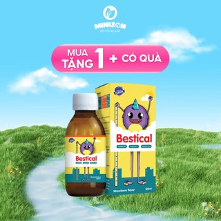 [MUA 1 TẶNG 1 QUÀ] Bestical canxi sinh học thêm D3 K2 cho bé hấp thụ canxi tốt hơn lọ 120ml