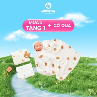 [MUA 2 TẶNG 1 QUÀ] Khăn Tắm, Khăn Đa Năng Sợi Tre 2 Lớp Umibe Siêu Mềm Mại Thấm Hút Tốt