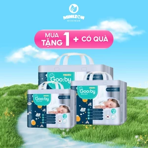 Tã/bỉm quần, dán Gooby Đêm Premium - Chuyên gia bỉm đêm, chống trào đến 12h