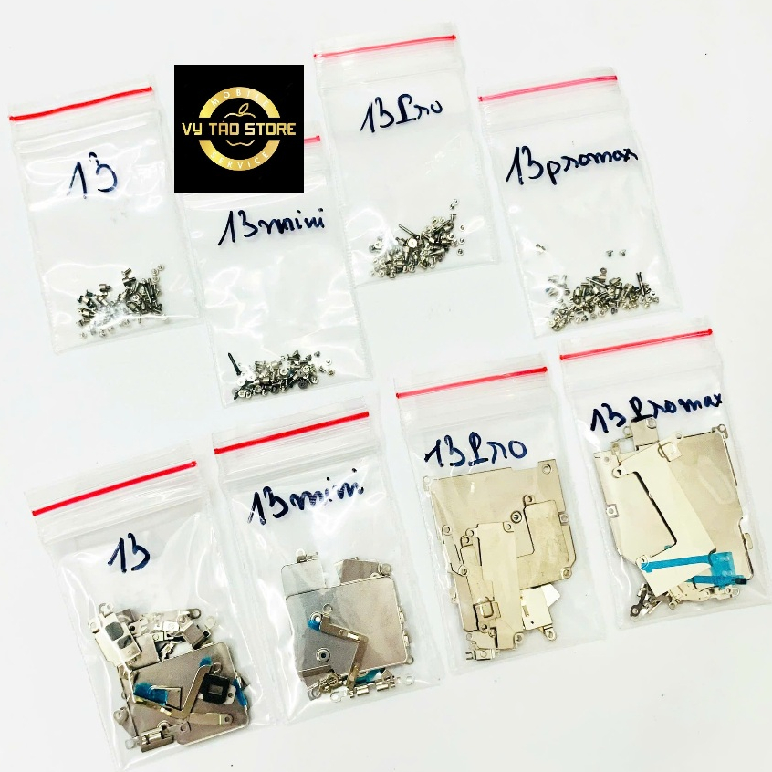 Bộ nẹp pin và bộ ốc full đầy đủ dành cho ĐT 13PRM/13PR/13/13MINI