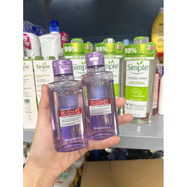 Chai mini - Nước tẩy trang Loreal - L’Oreal Paris 3 in 1 Micellar Water làm sạch, cấp ẩm cho da khô, da dầu mụn 95ml – 4