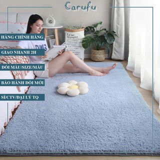 Thảm TRÒN trải sàn phòng khách Lông CỪU | Màu Xám 120cm