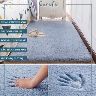 Thảm TRÒN trải sàn phòng khách Lông CỪU | Màu Xám 120cm