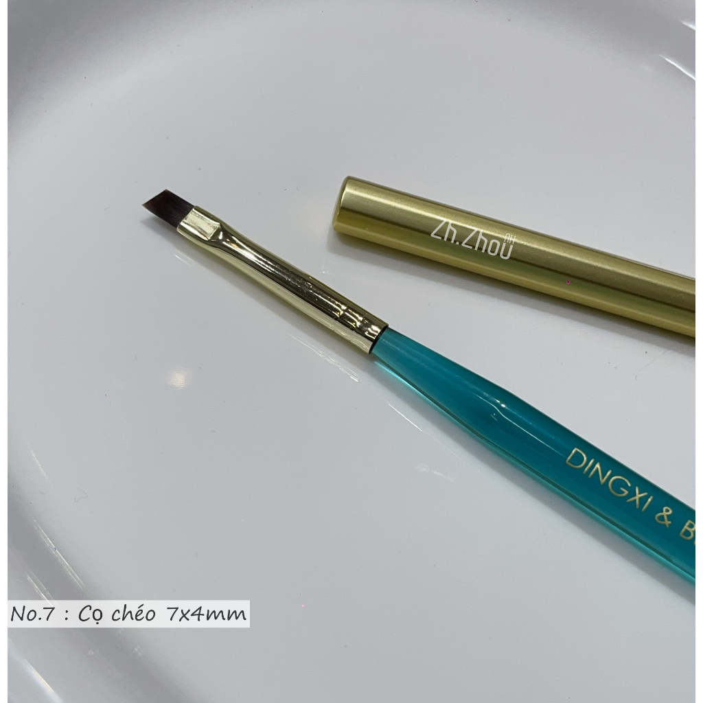 Cọ bản vuông , chéo , tròn, cọ vẽ nail, cọ dingxi cao cấp