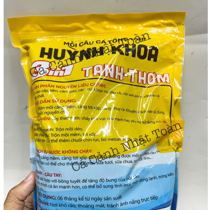 MỒI CÁM CÂU CÁ HUỲNH KHOA MỚI TANH THƠM 3 TRONG 1 TÚI 1KG
