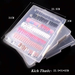 Hộp nhựa đựng móng mẫu học nail size lớn