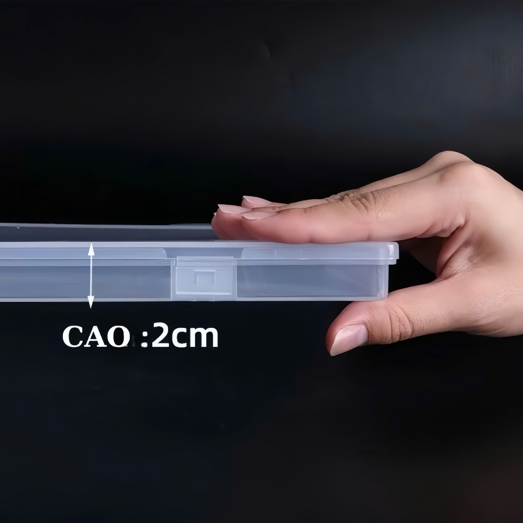 [Size lớn] Hộp nhựa đựng móng mẫu học nail size lớn