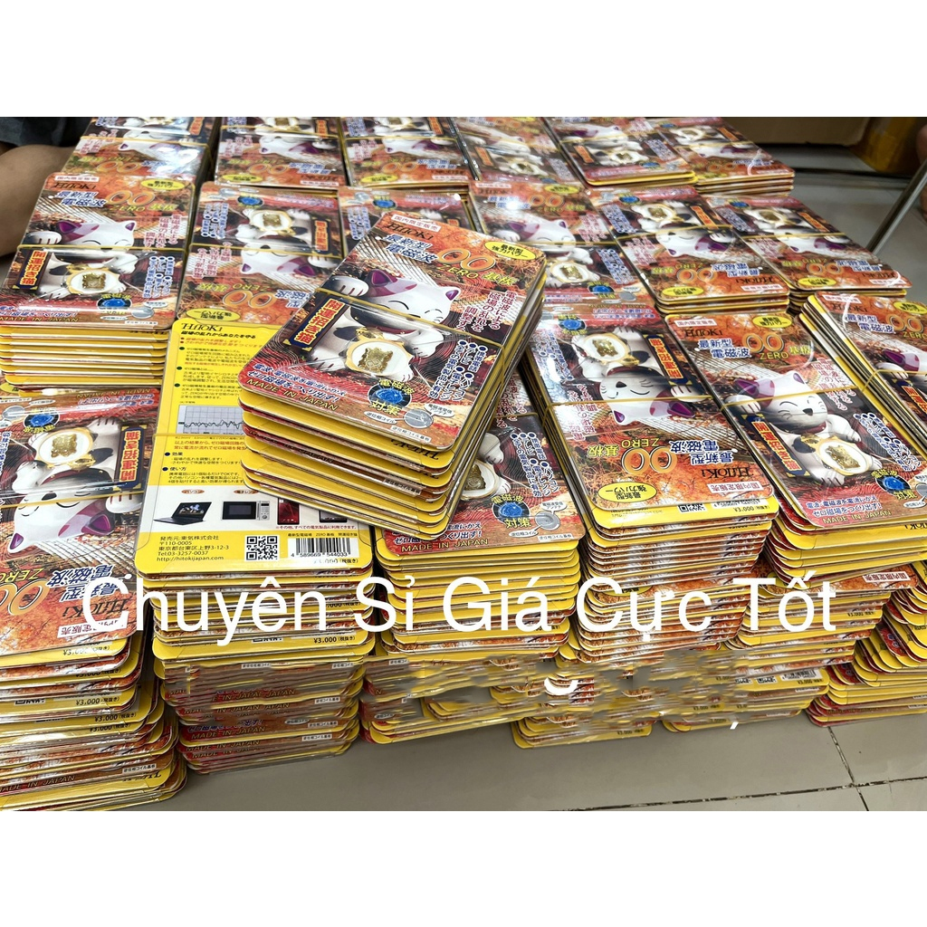 [RẺ HỦY DIỆT] MIẾNG DÁN CHIP CHỐNG BỨC XẠ ĐIỆN TỪ NHẬT BẢN HITOKI HÌNH MÈO THẦN TÀI , NGĂN BỨC XẠ ĐIỆN THOẠI
