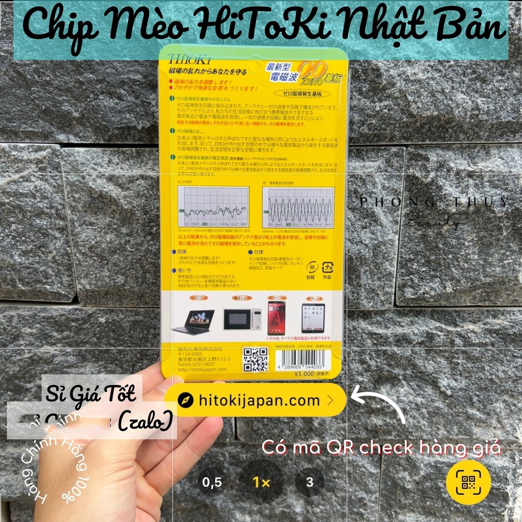 [RẺ HỦY DIỆT] MIẾNG DÁN CHIP CHỐNG BỨC XẠ ĐIỆN TỪ NHẬT BẢN HITOKI HÌNH MÈO THẦN TÀI , NGĂN BỨC XẠ ĐIỆN THOẠI