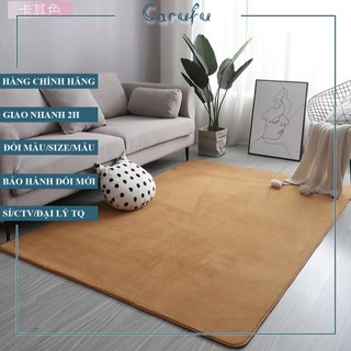 Thảm tròn trải sàn phòng khách 120cm màu KhaKi NHUNG nỉ cao cấp