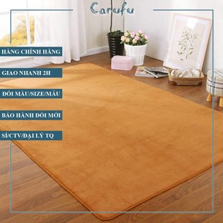 Thảm tròn trải sàn phòng khách 120cm màu KhaKi NHUNG nỉ cao cấp