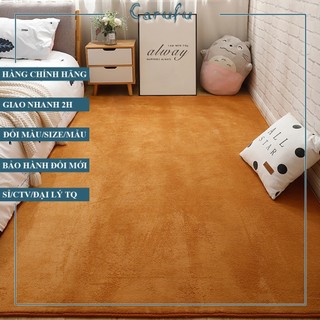 Thảm tròn trải sàn phòng khách 120cm màu KhaKi NHUNG nỉ cao cấp
