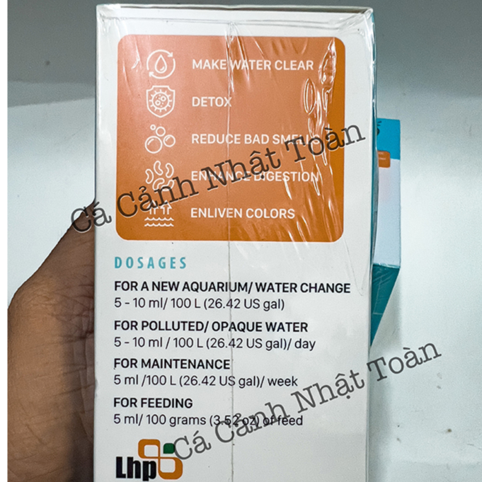 MEN VI SINH OBIO KOIKA (CHUYÊN CHO CÁ LÓC) KẾT HỢP TẢO BIỂN LÀM TRONG NƯỚC, KHỬ MÙI TANH BỂ CÁ CẢNH CHAI 30ML