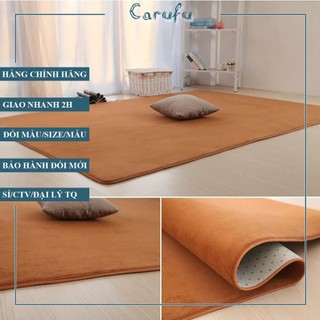 Thảm trải sàn phòng khách 160x100cm màu KhaKi NHUNG nỉ cao cấp