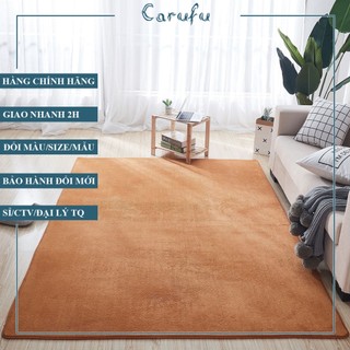 Thảm trải sàn phòng khách 160x100cm màu KhaKi NHUNG nỉ cao cấp